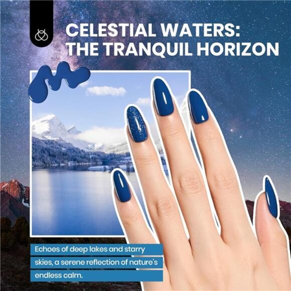 Gel Nail Polish Set, 36 Colors Blue Red White Jelly Polish Kit - Picture 5 of 7